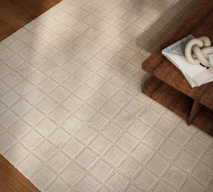 Momeni Contour CON-1 Ivory Hand Woven Area Rug