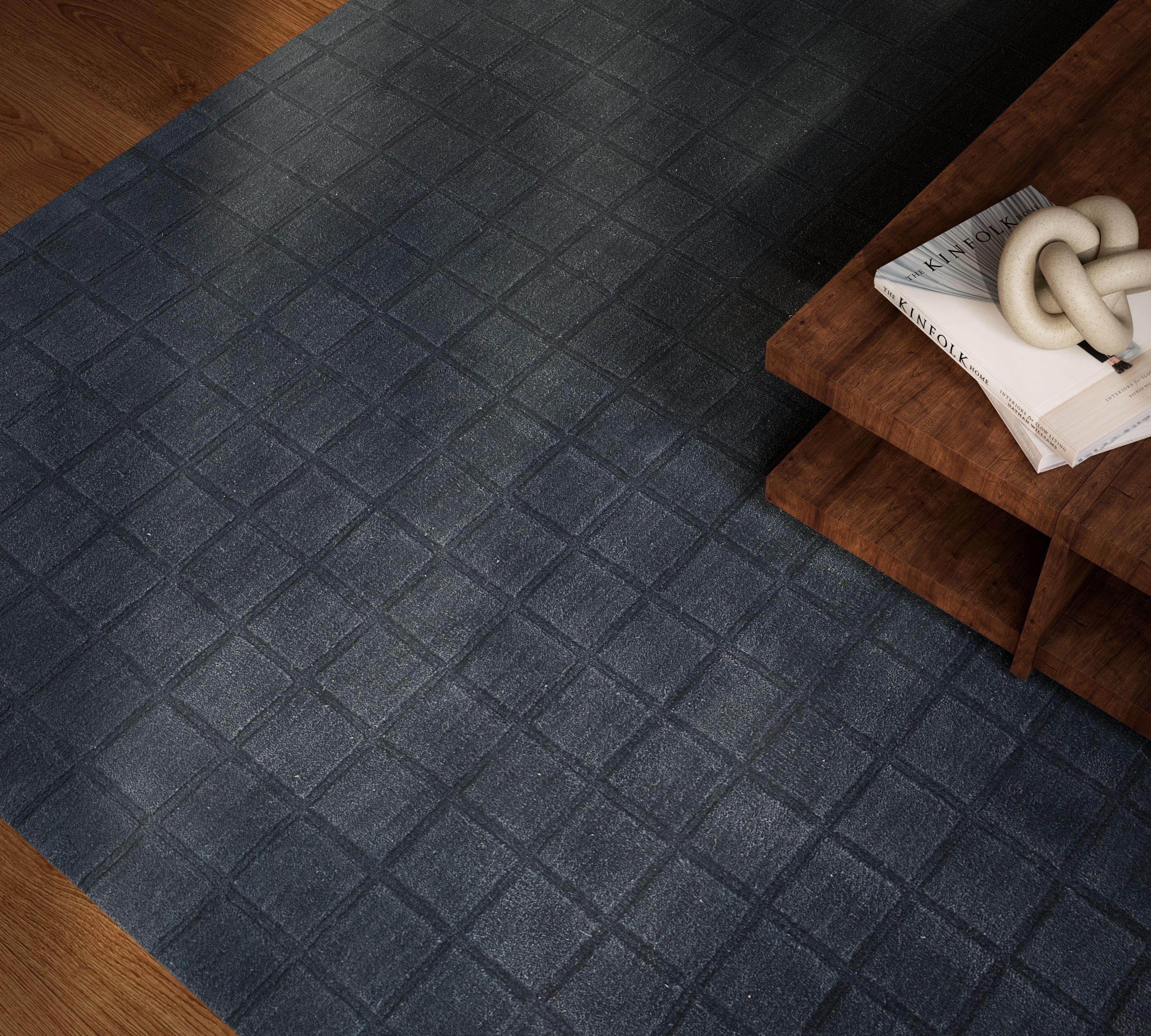 Momeni Contour CON-1 Navy Hand Woven Area Rug