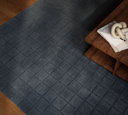 Momeni Contour CON-1 Navy Hand Woven Area Rug