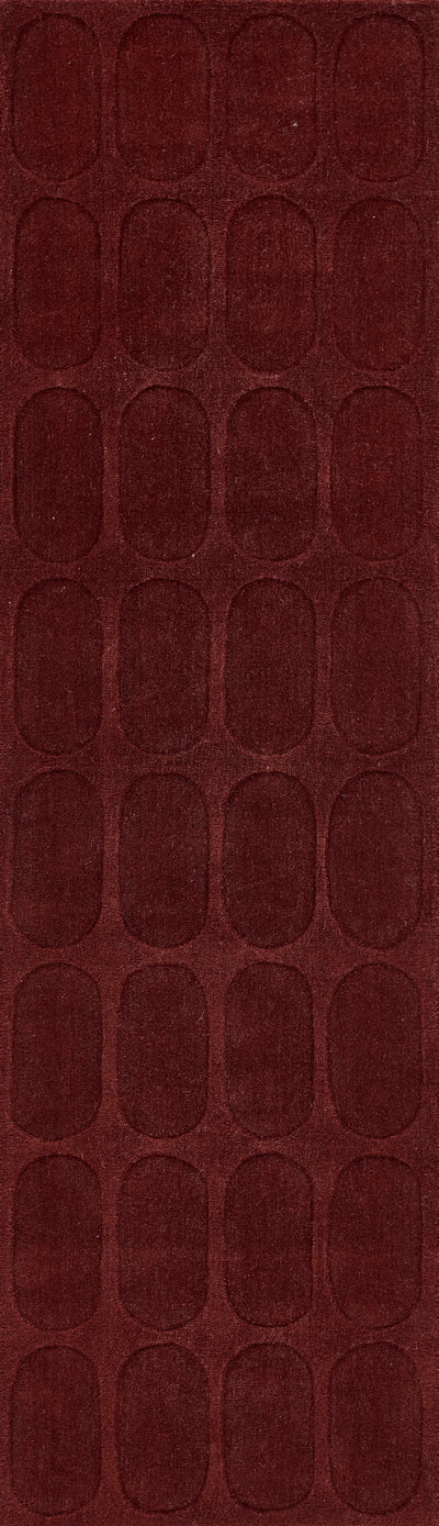 Momeni Contour CON-2 Burgundy Hand Woven Area Rug