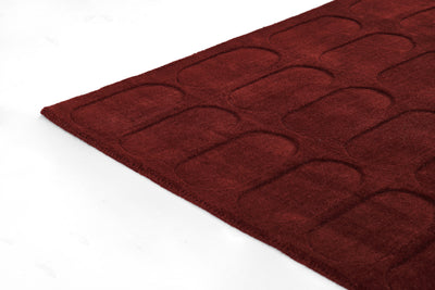 Momeni Contour CON-2 Burgundy Hand Woven Area Rug