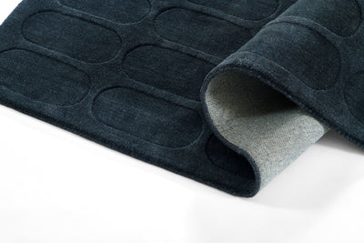 Momeni Contour CON-2 Navy Hand Woven Area Rug