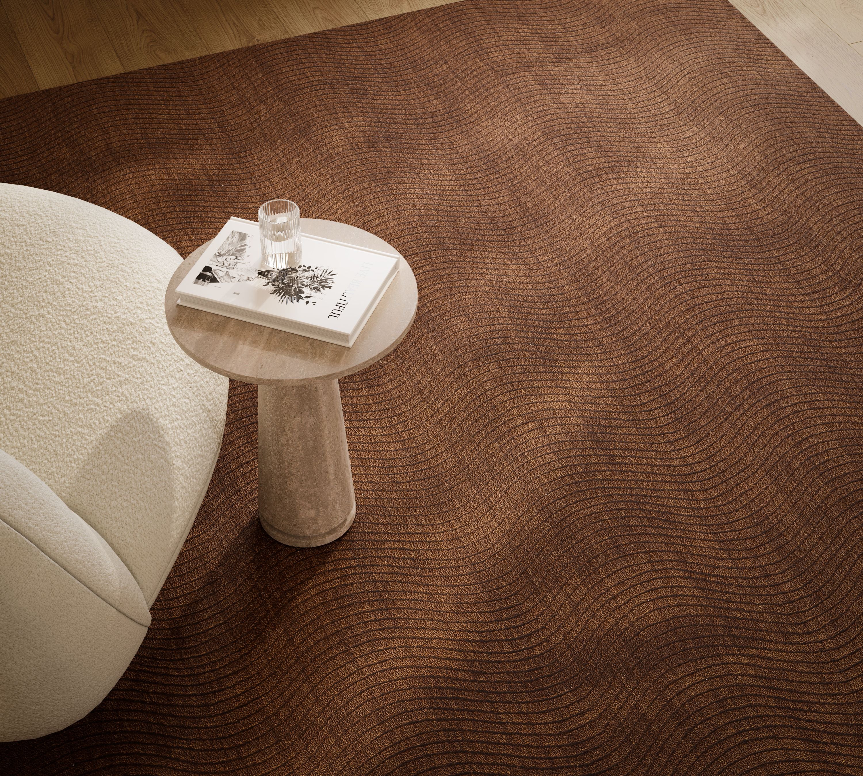 Momeni Contour CON-3 Mocha Area Rug