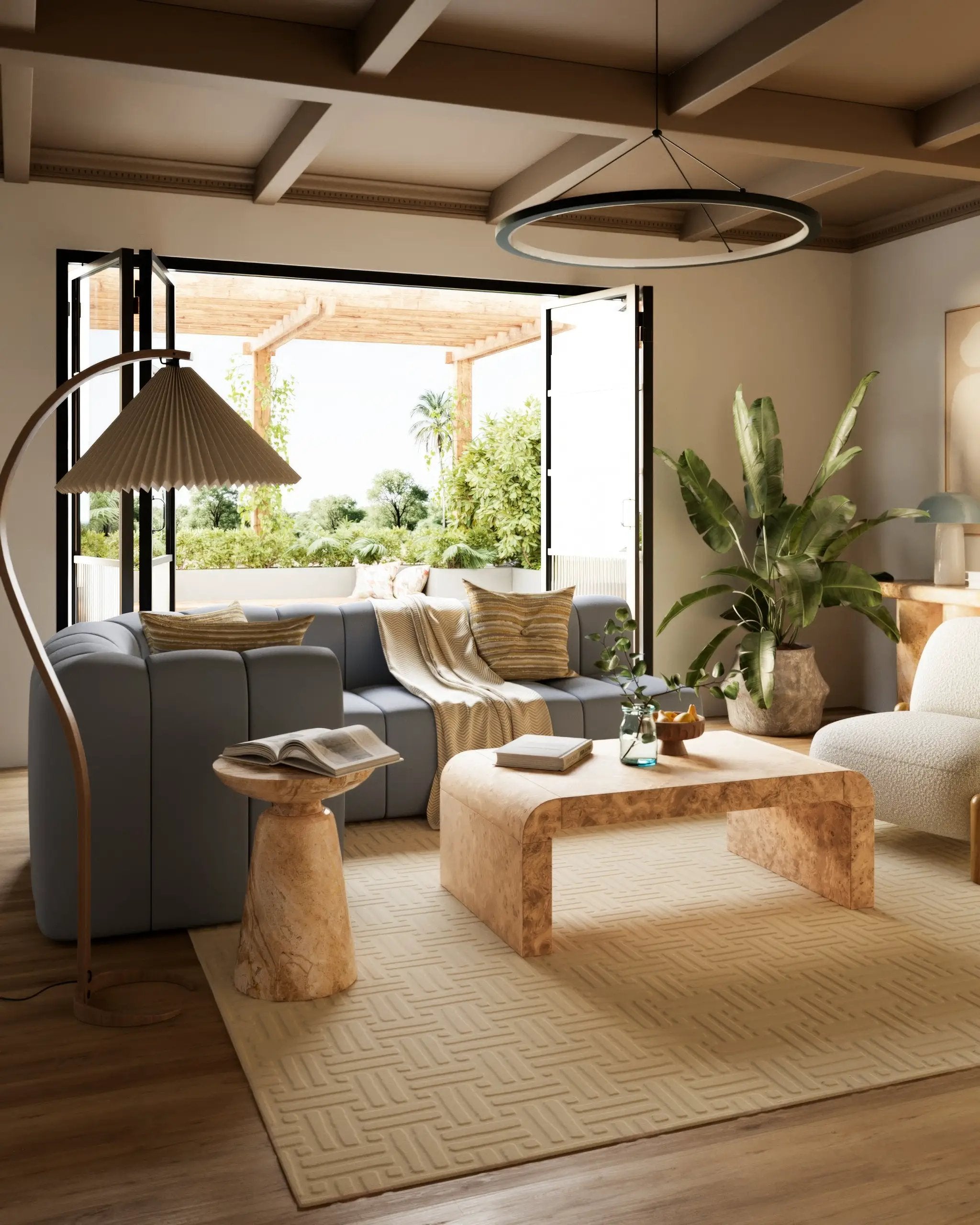 Contour CON-5 Ivory Area Rug by Momeni