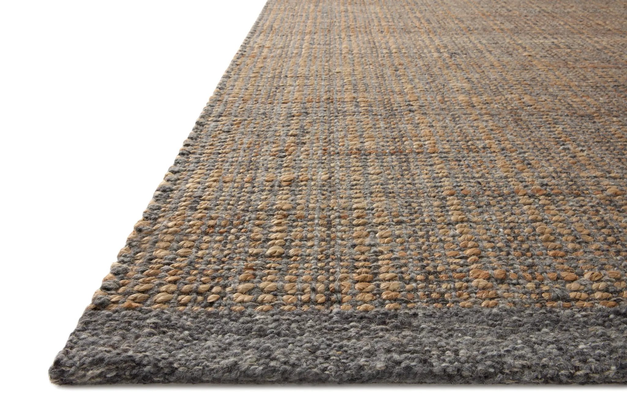 Cornwall CRN-01 Charcoal / Natural Area Rug by Jean Stoffer x Loloi