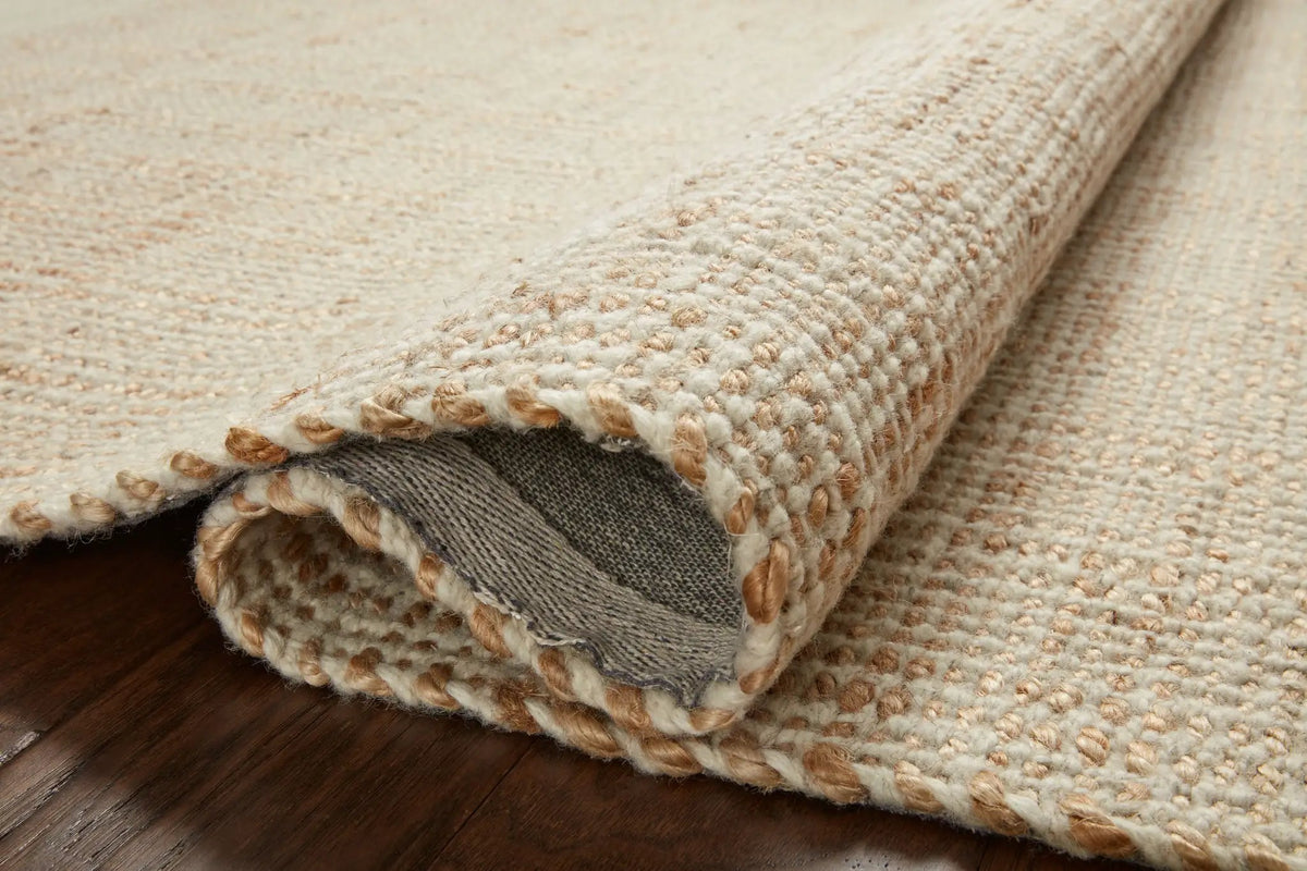 Cornwall CRN-01 Ivory / Natural Area Rug by Jean Stoffer x Loloi