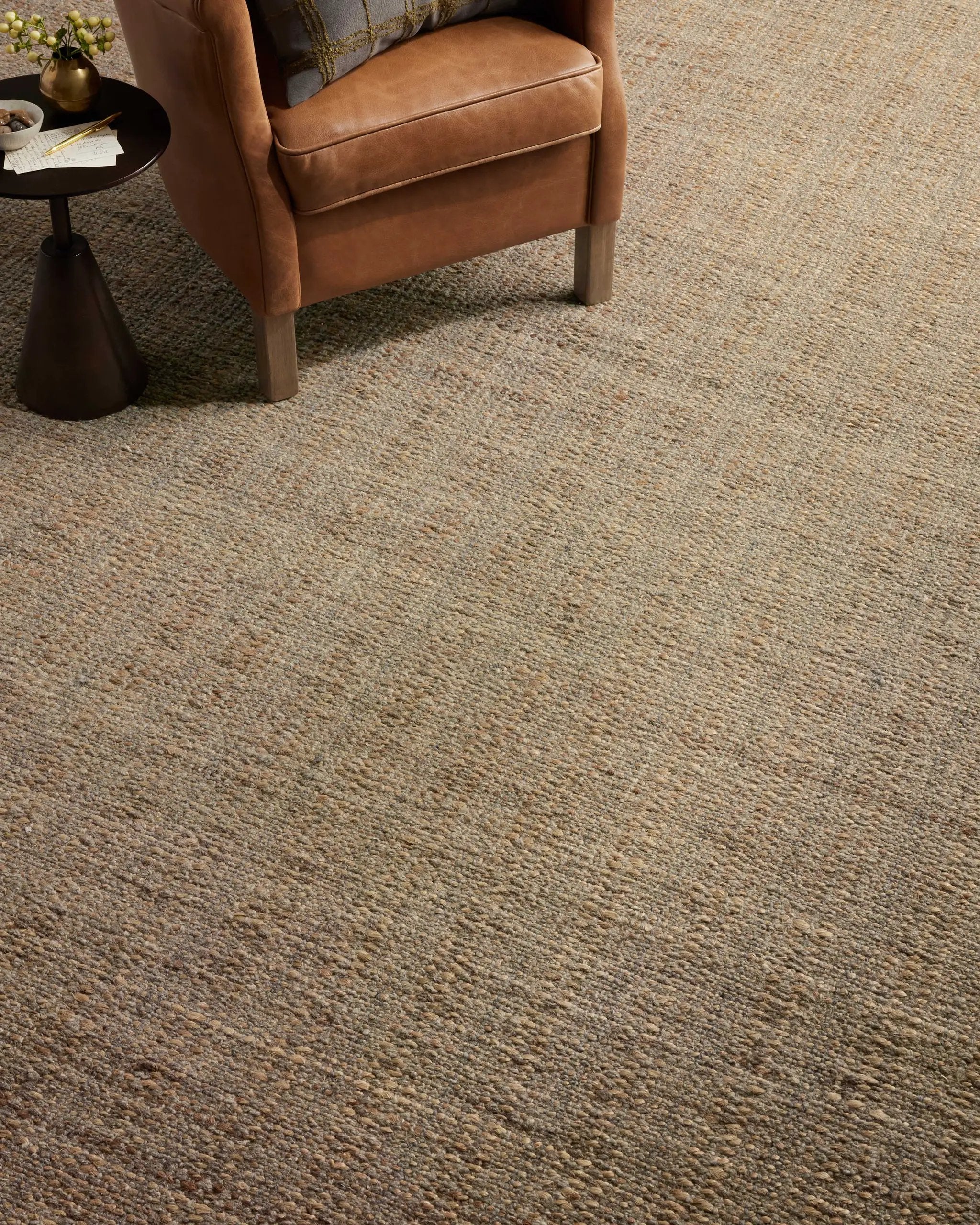 Cornwall CRN-01 Mocha / Natural Area Rug by Jean Stoffer x Loloi