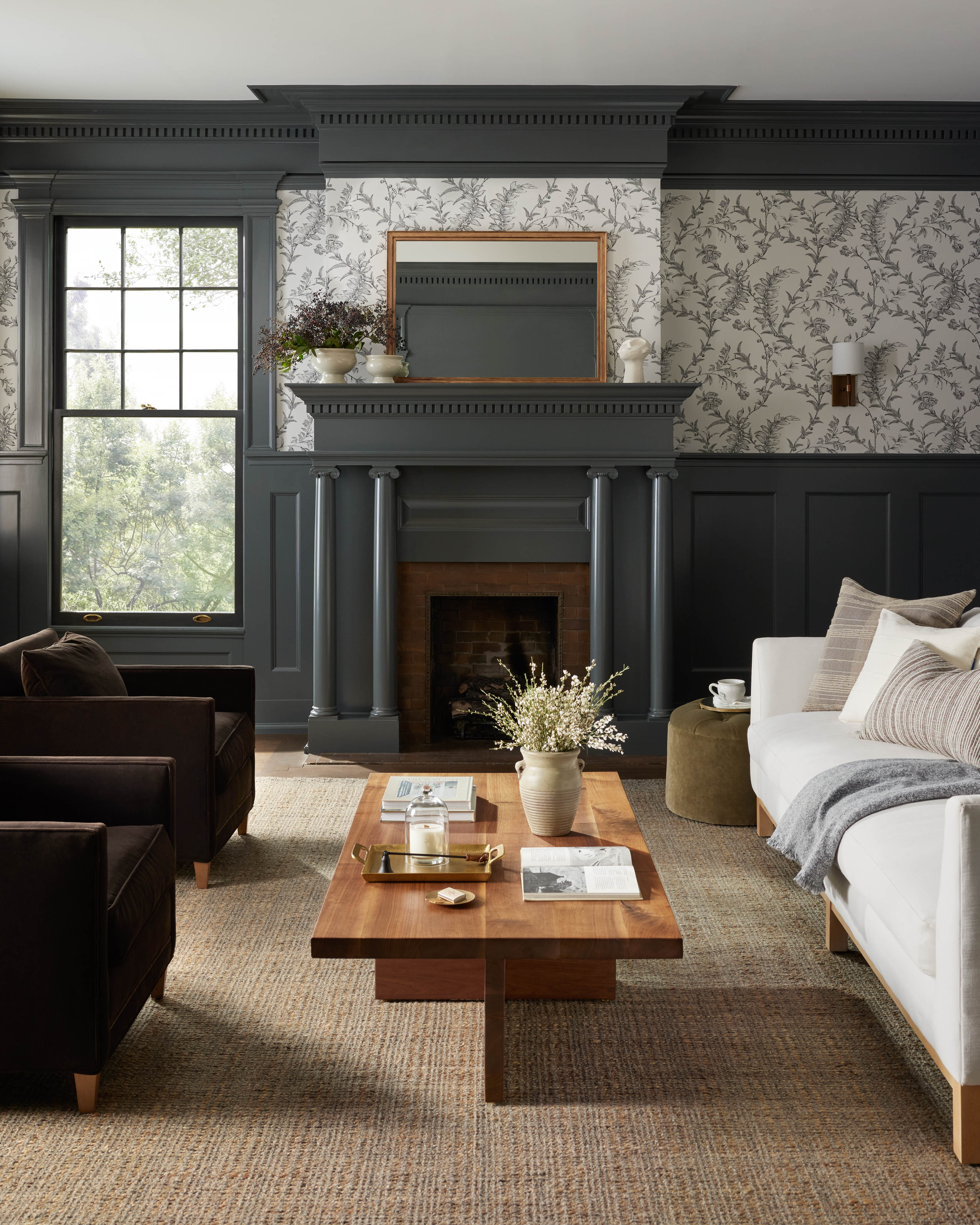 Jean Stoffer x Loloi Cornwall CRN-01 Mocha / Natural Area Rug