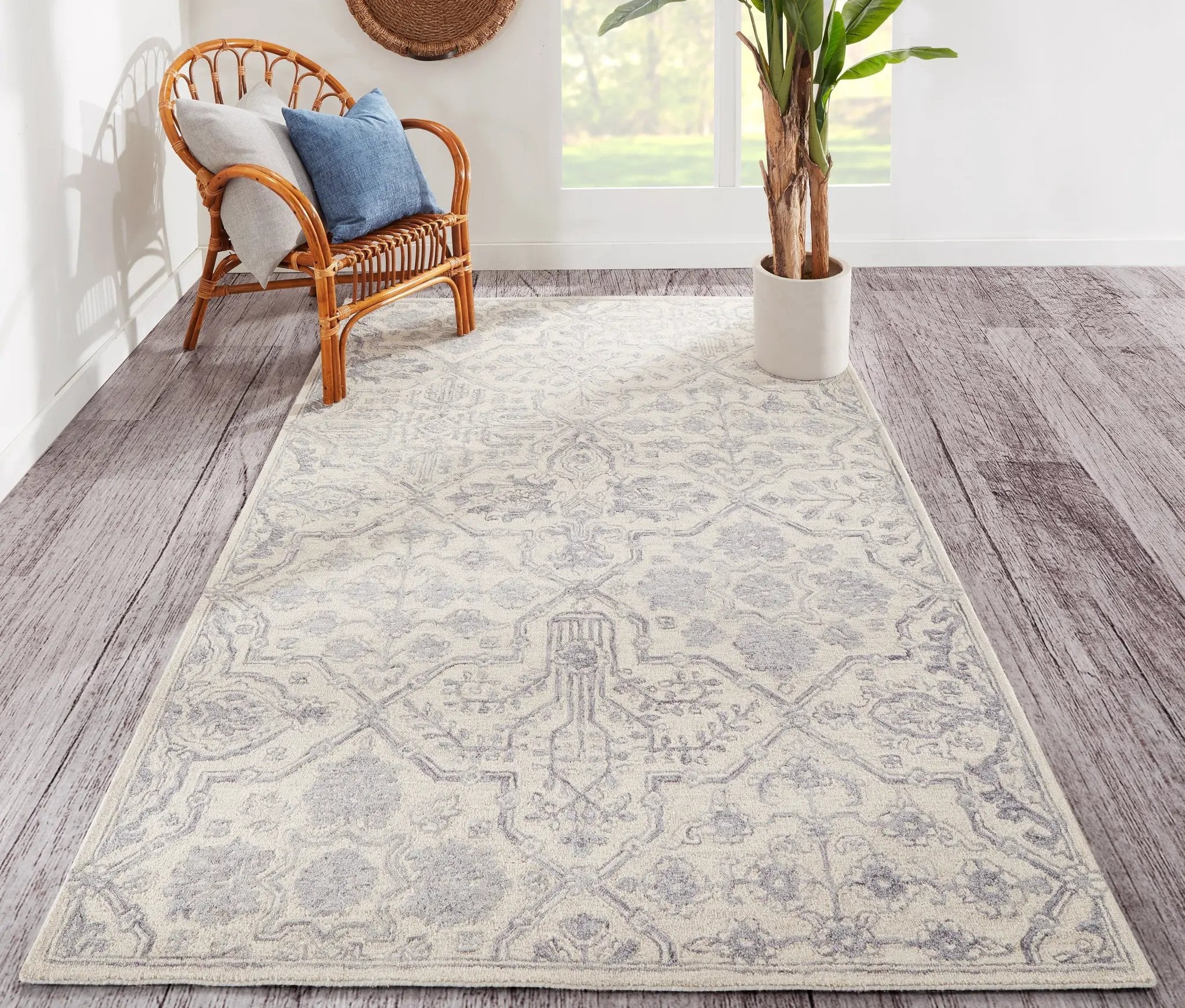 Cosette COS-1 Gray Area Rug by Momeni