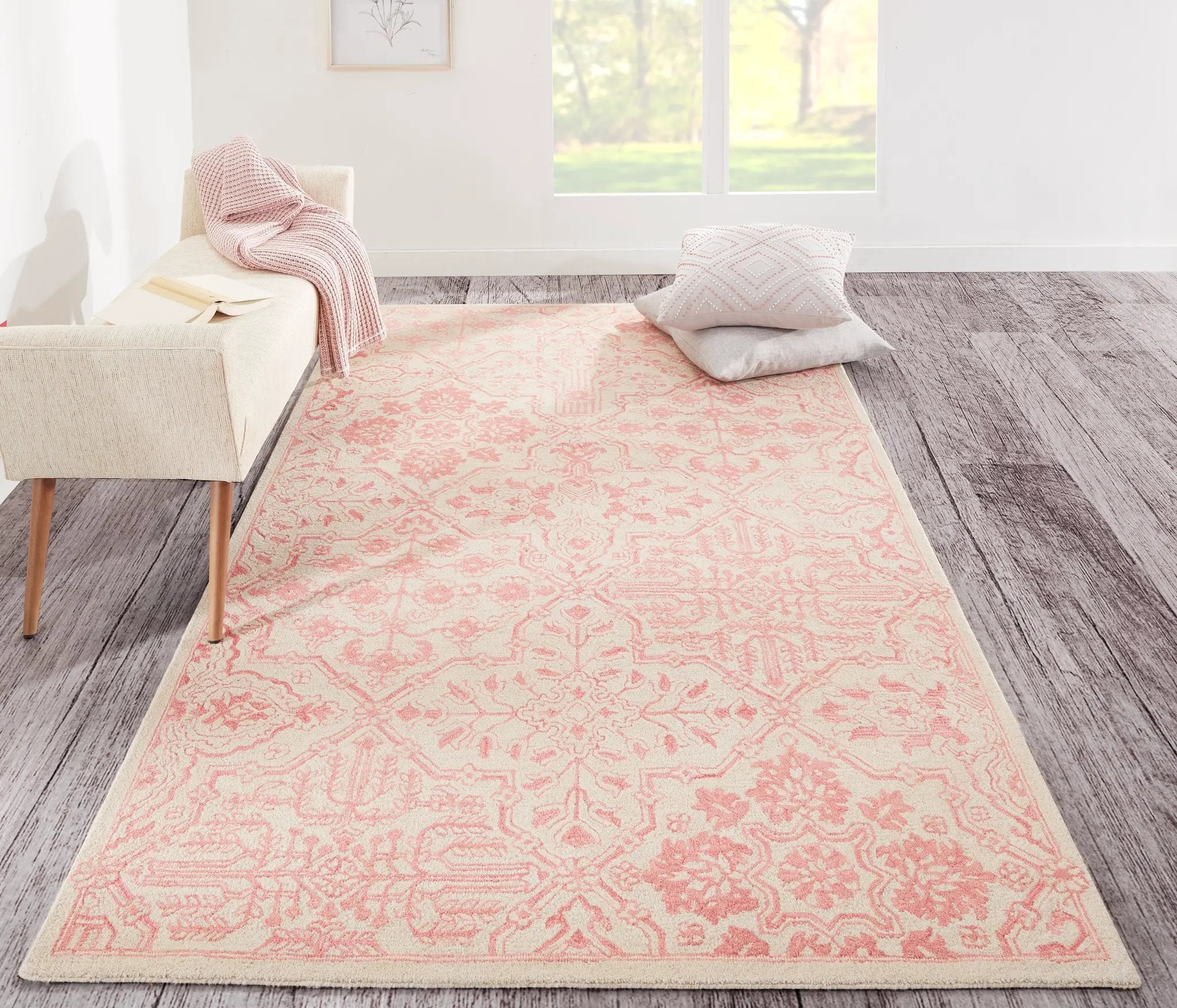 Cosette COS-1 Pink Area Rug by Momeni