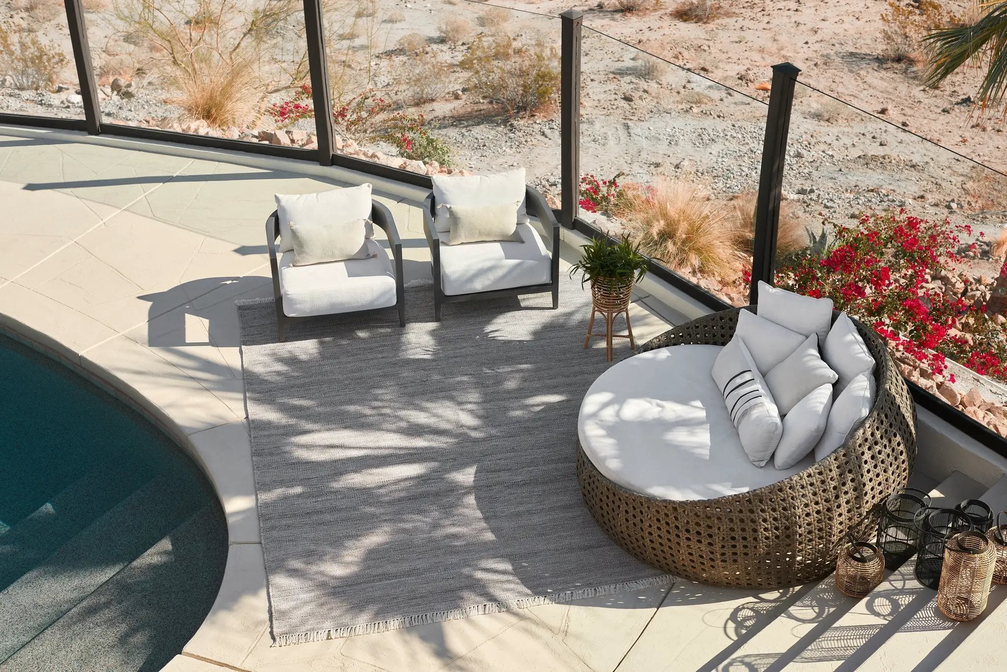 Cove CV-01 Gray Area Rug by Momeni