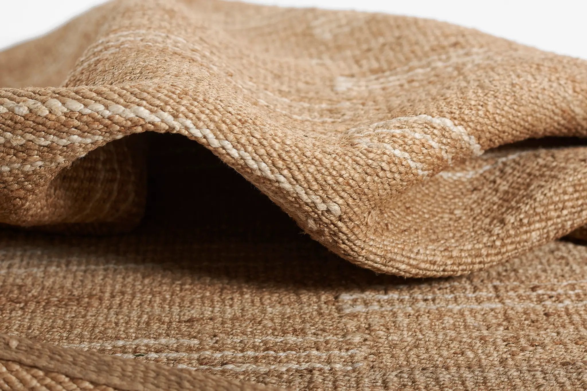 Crescent CRE-1 (Broken Stripes) Natural Area Rug by Erin Gates by Momeni