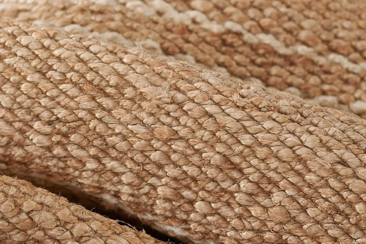 Crescent CRE-1 (Broken Stripes) Natural Area Rug by Erin Gates by Momeni