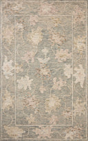 A hand-tufted wool area rug with floral flair in casual denim and calming blue tones, the Cynthia CYN-03 Denim / Blue Area Rug anchors any room