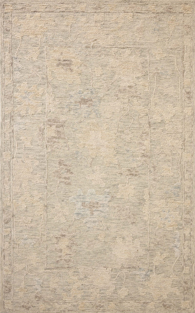 The Cynthia CYN-04 Sky / Natural Area Rug pairs breezy sky-blue and warm natural tones and floral patterns in a hand-tufted wool area rug
