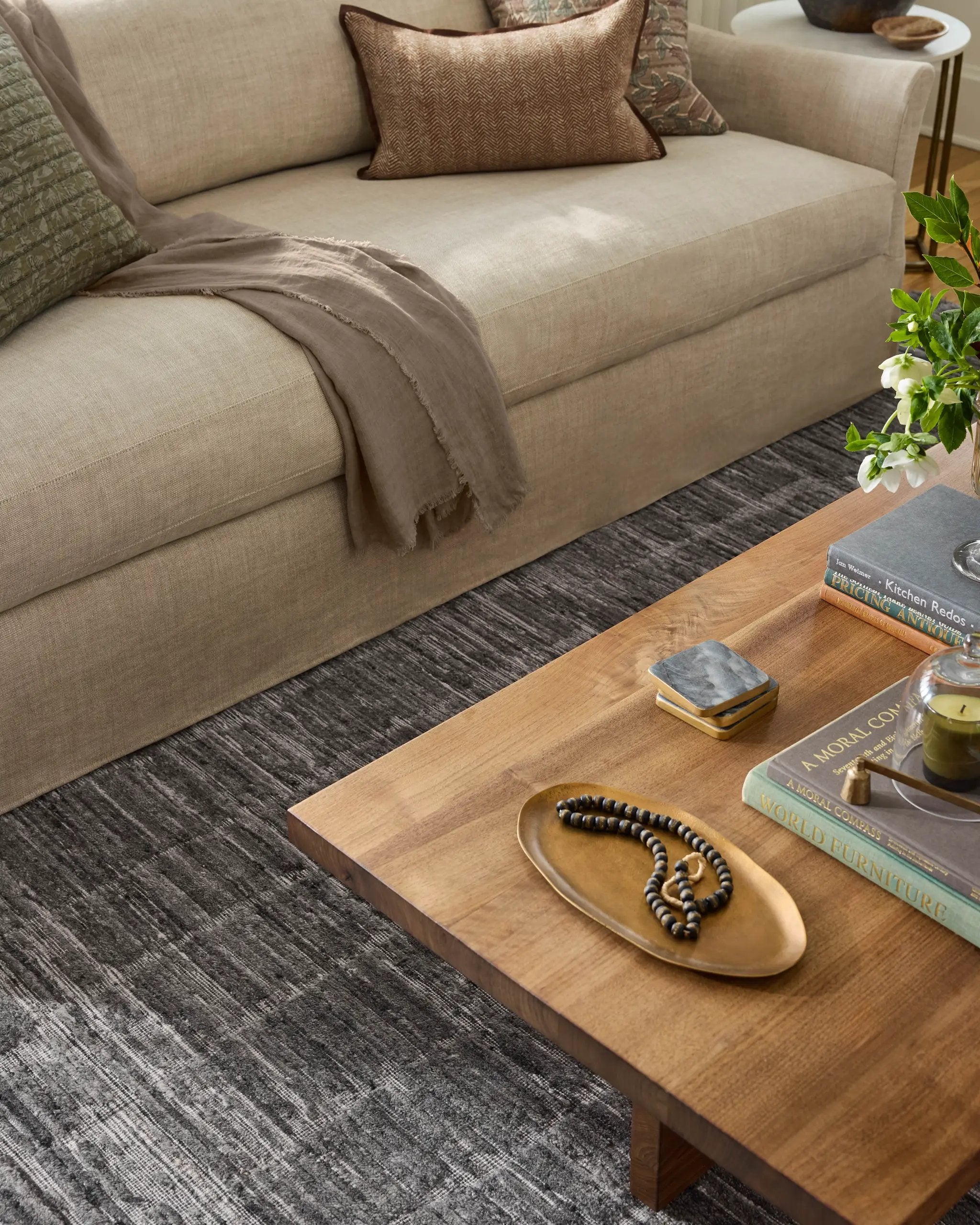 Daniel DAN-01 Slate Area Rug by Jean Stoffer x Loloi