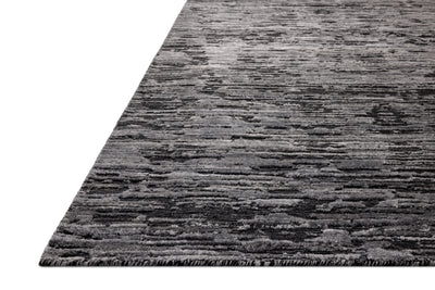 A hand-loomed bamboo and wool area rug with ribbed and graphic design in deep charcoal hues, the Daniel DAN-03 Charcoal Area Rug is a standout in any décor