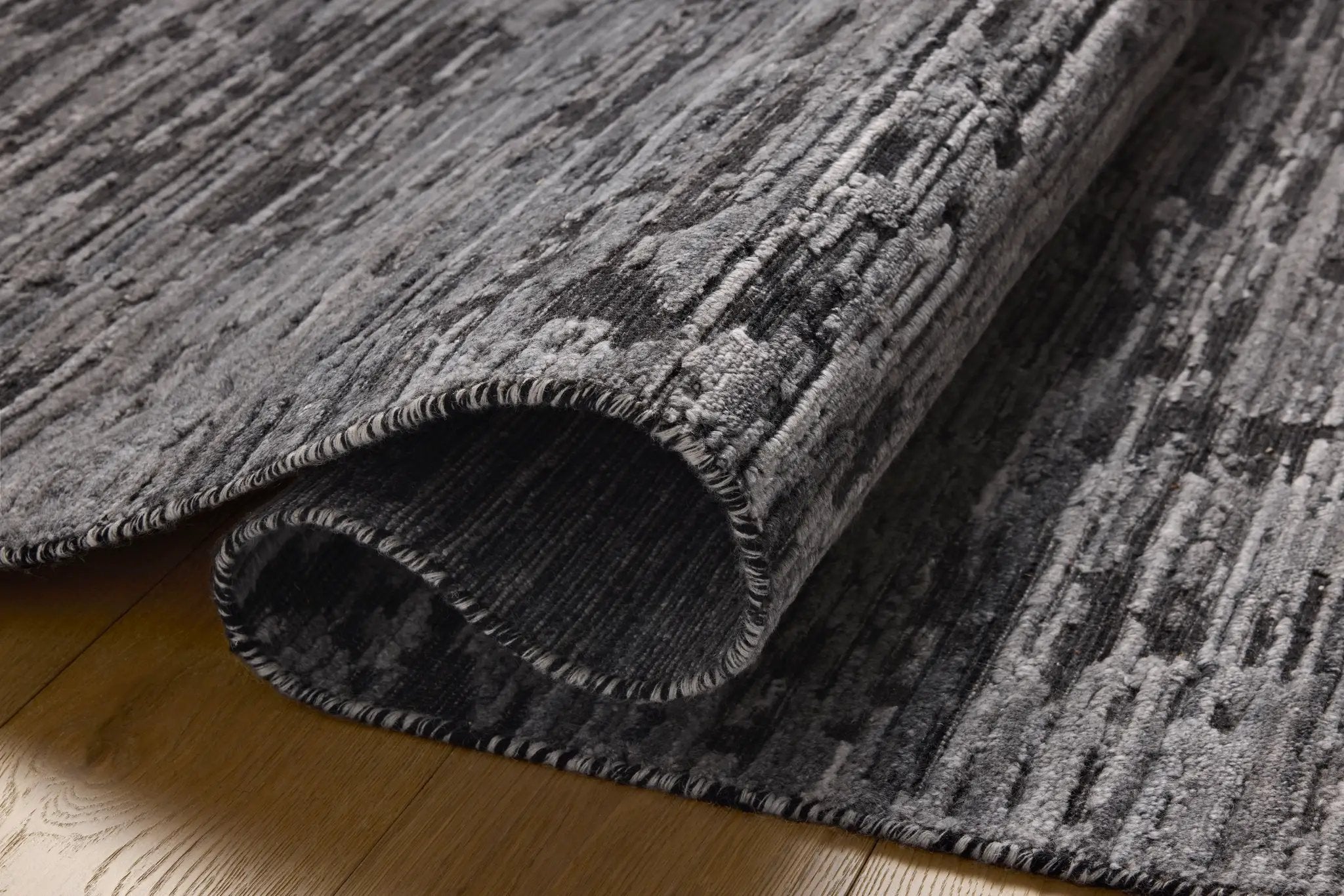 Daniel DAN-03 Charcoal Area Rug by Jean Stoffer x Loloi