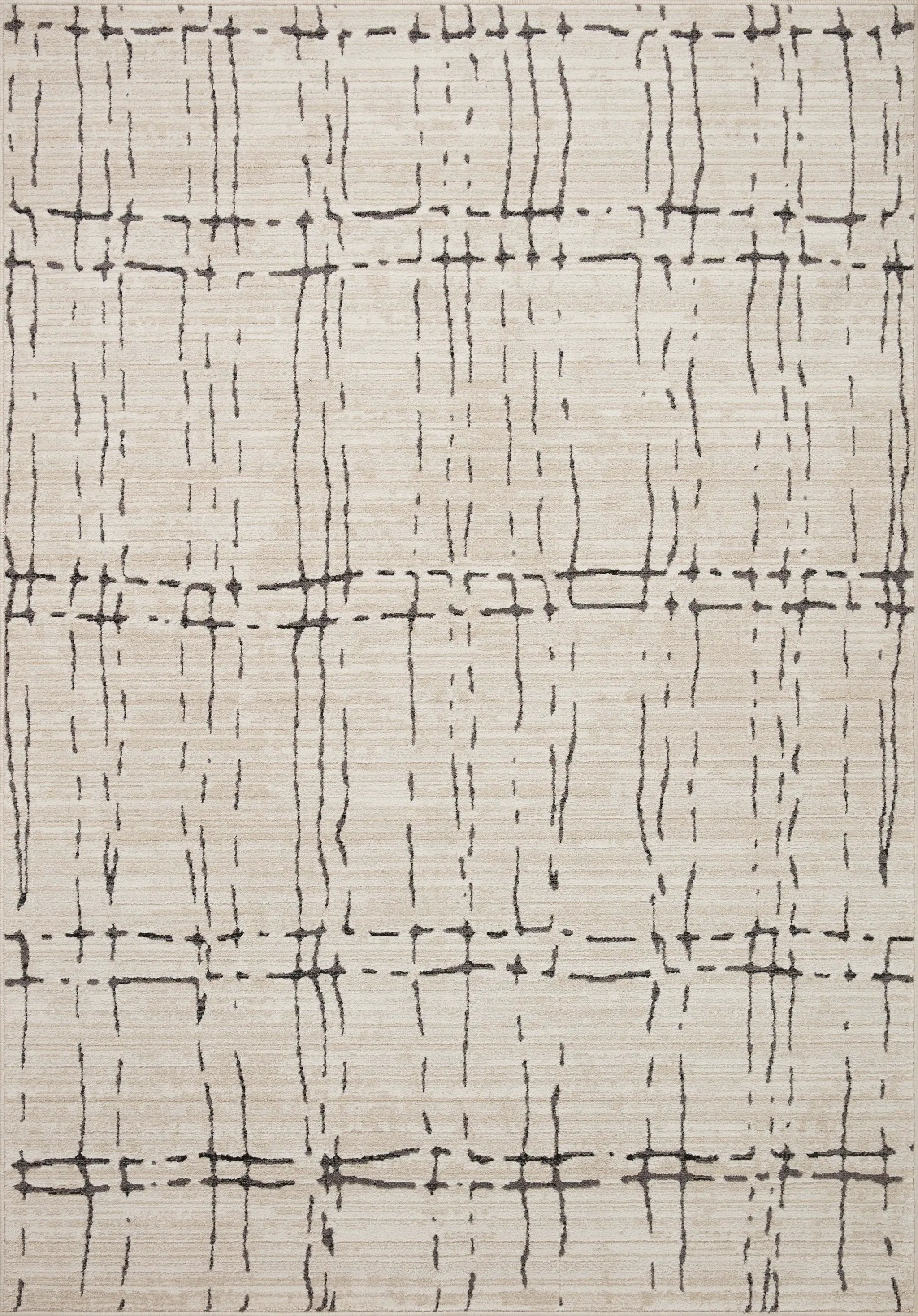 Darby DAR-06 Sand / Dk. Grey Area Rug by Loloi