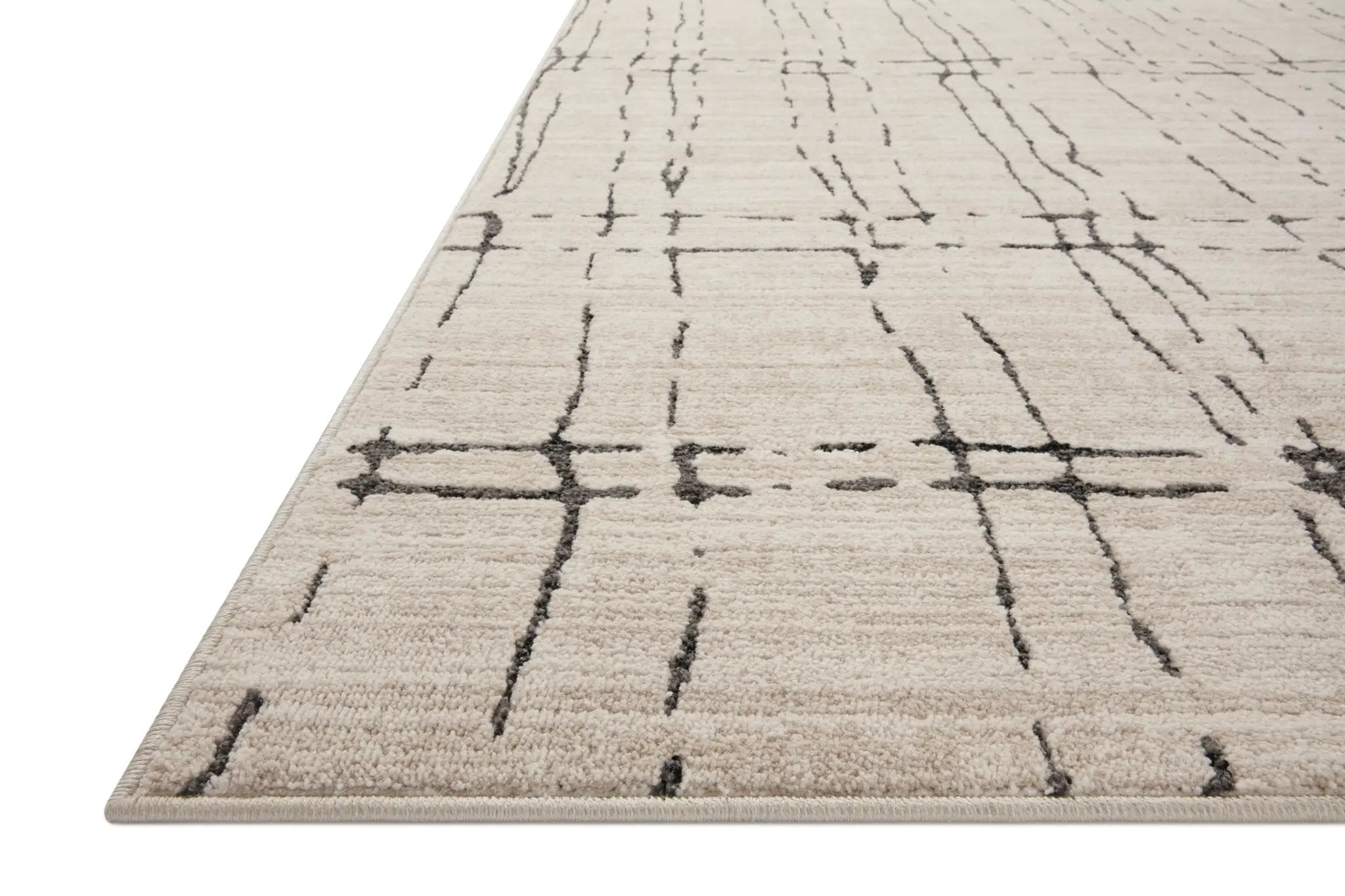 Darby DAR-06 Sand / Dk. Grey Area Rug by Loloi