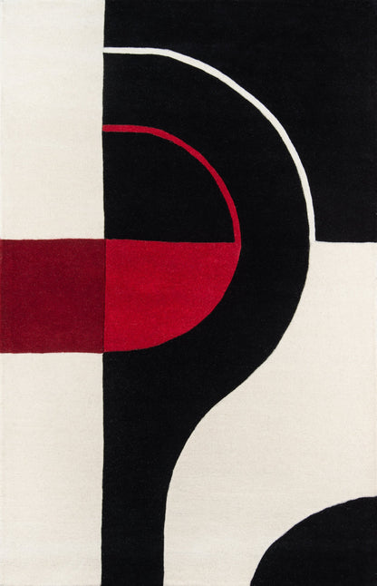 Momeni Delhi DL-22 Black Hand Tufted Area Rug