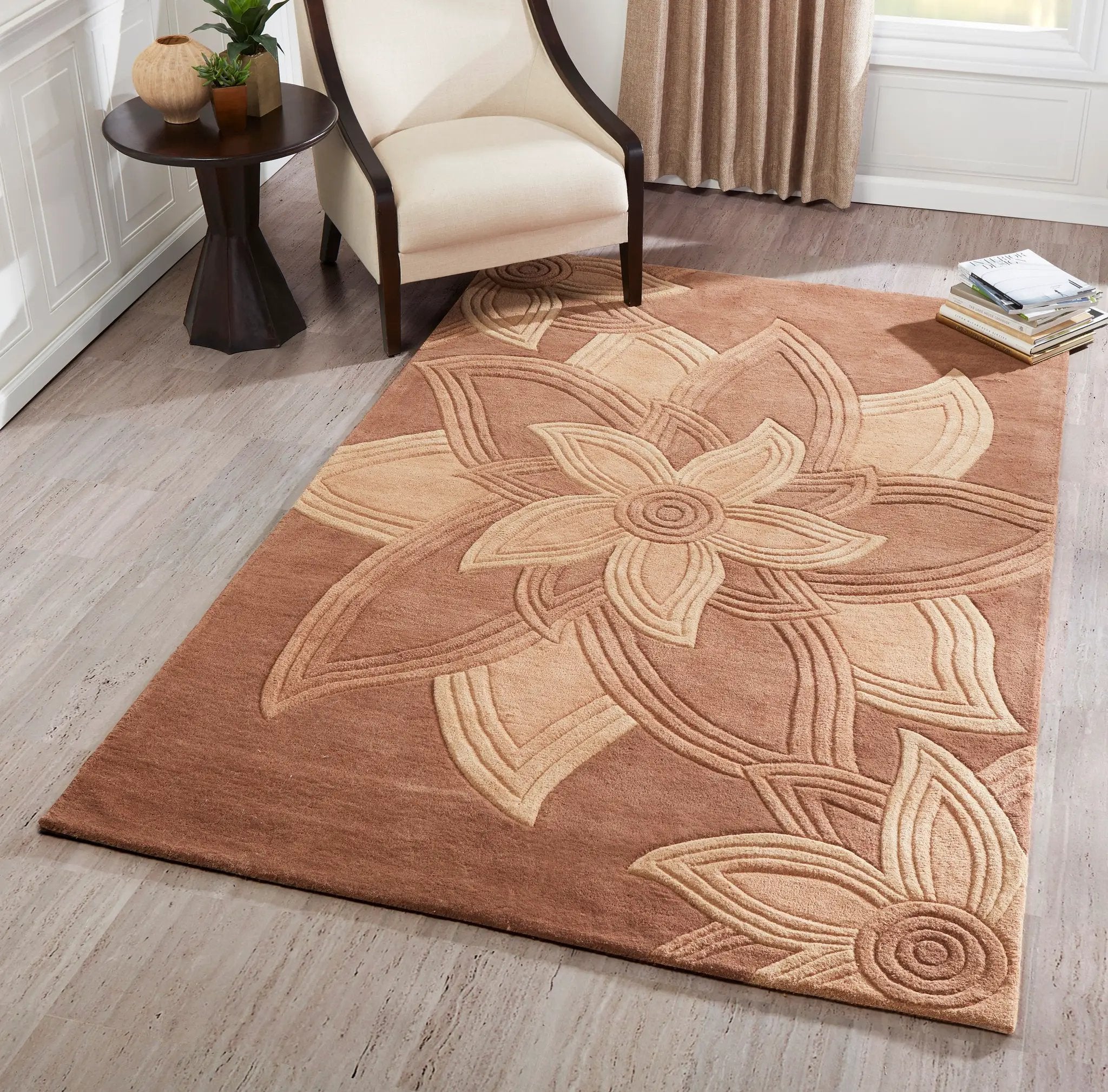 Delhi DL-40 Mocha Area Rug by Momeni
