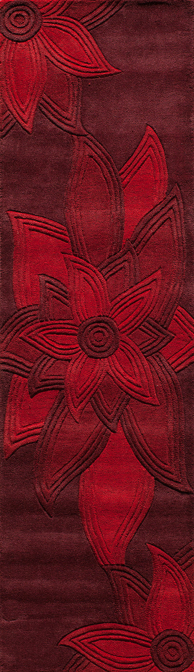 Momeni Delhi DL-40 Red Hand Tufted Area Rug