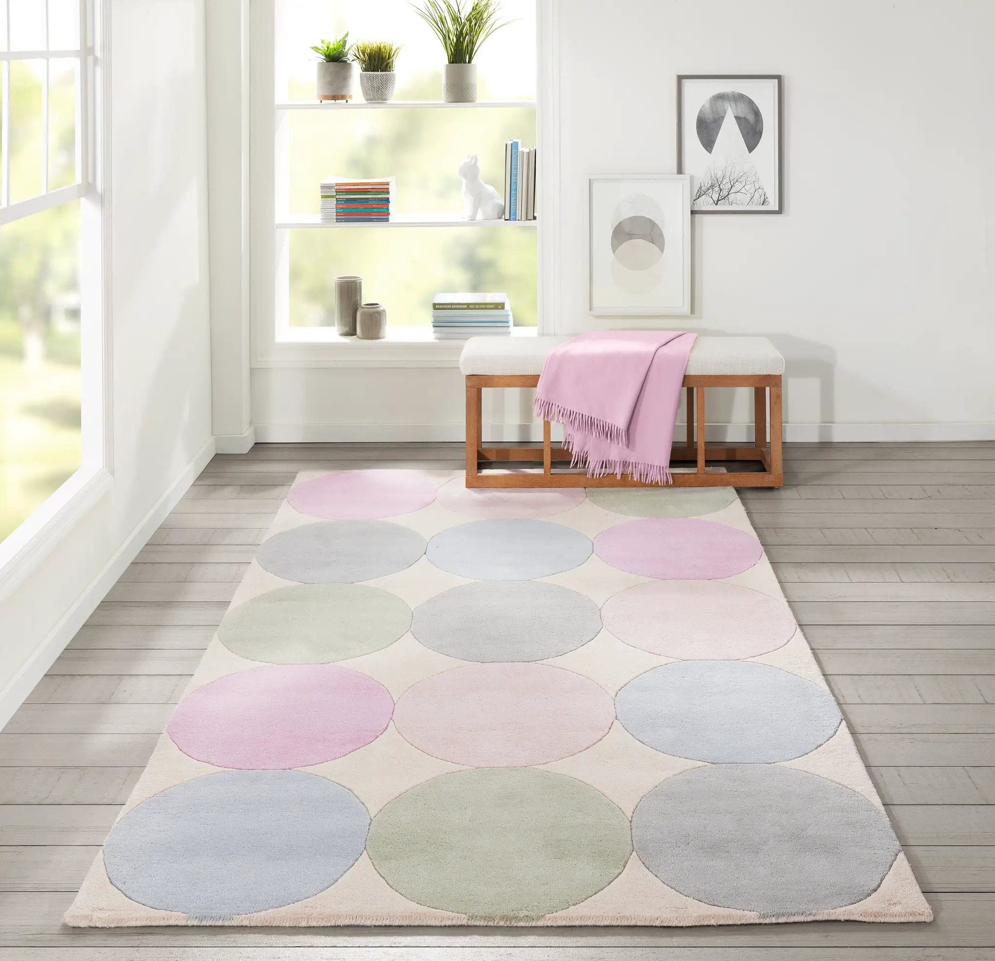 Delmar DEL-1 (Agatha Dots) Pastel Area Rug by Novogratz by Momeni