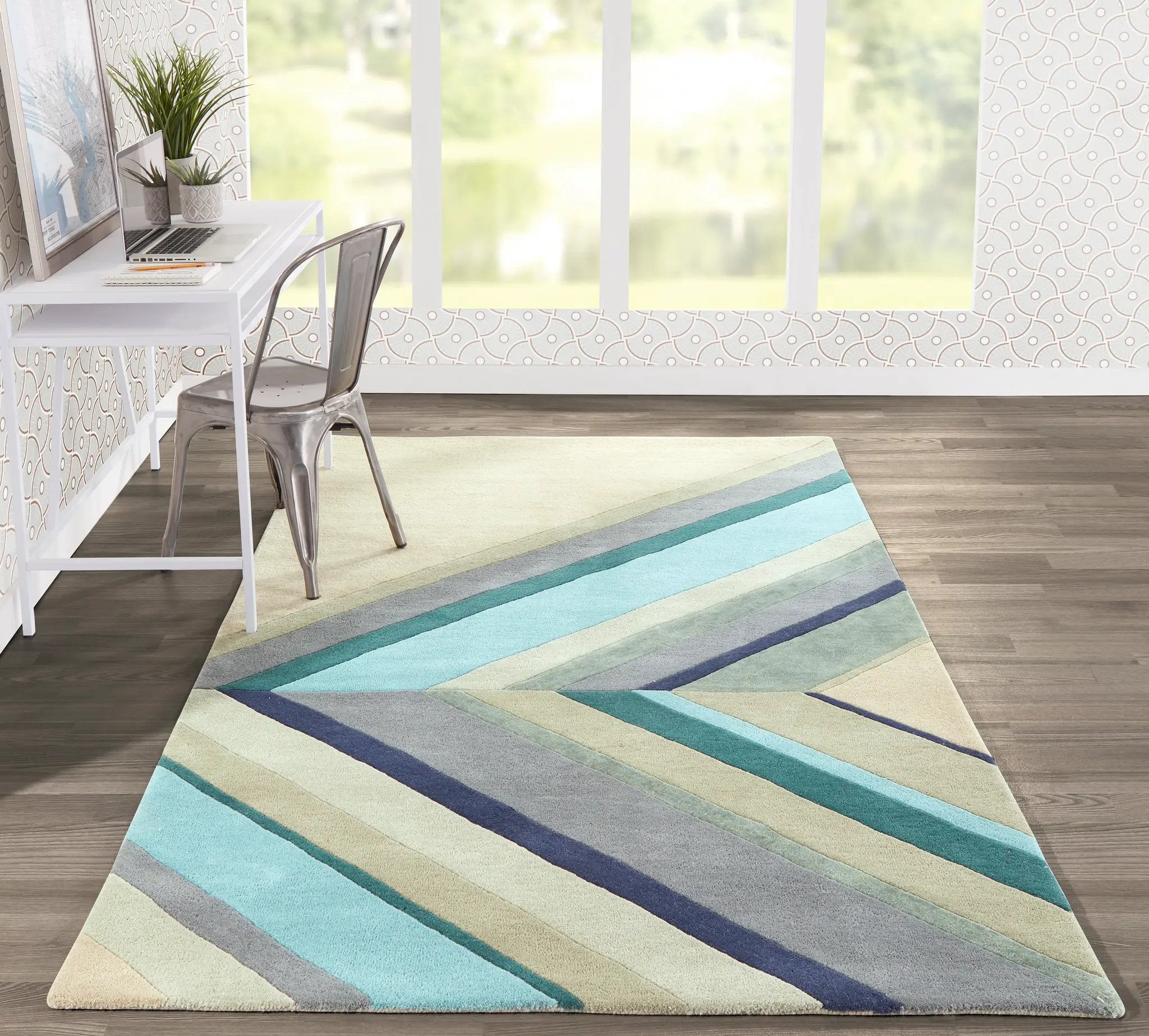 Delmar DEL-5 (Ultralight) Blue Area Rug by Novogratz by Momeni