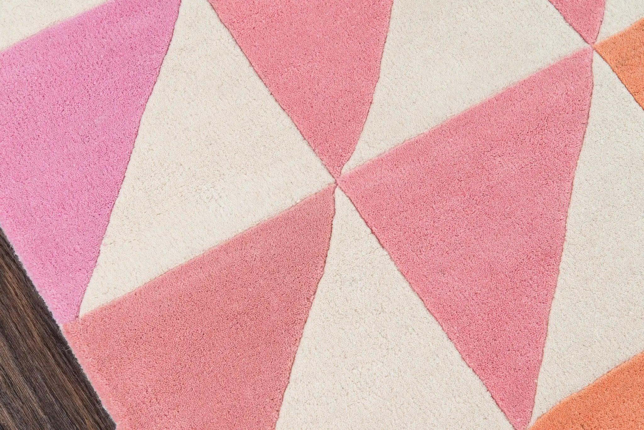 Delmar DEL-6 (Agatha Side Triangle) Pink Area Rug by Novogratz by Momeni
