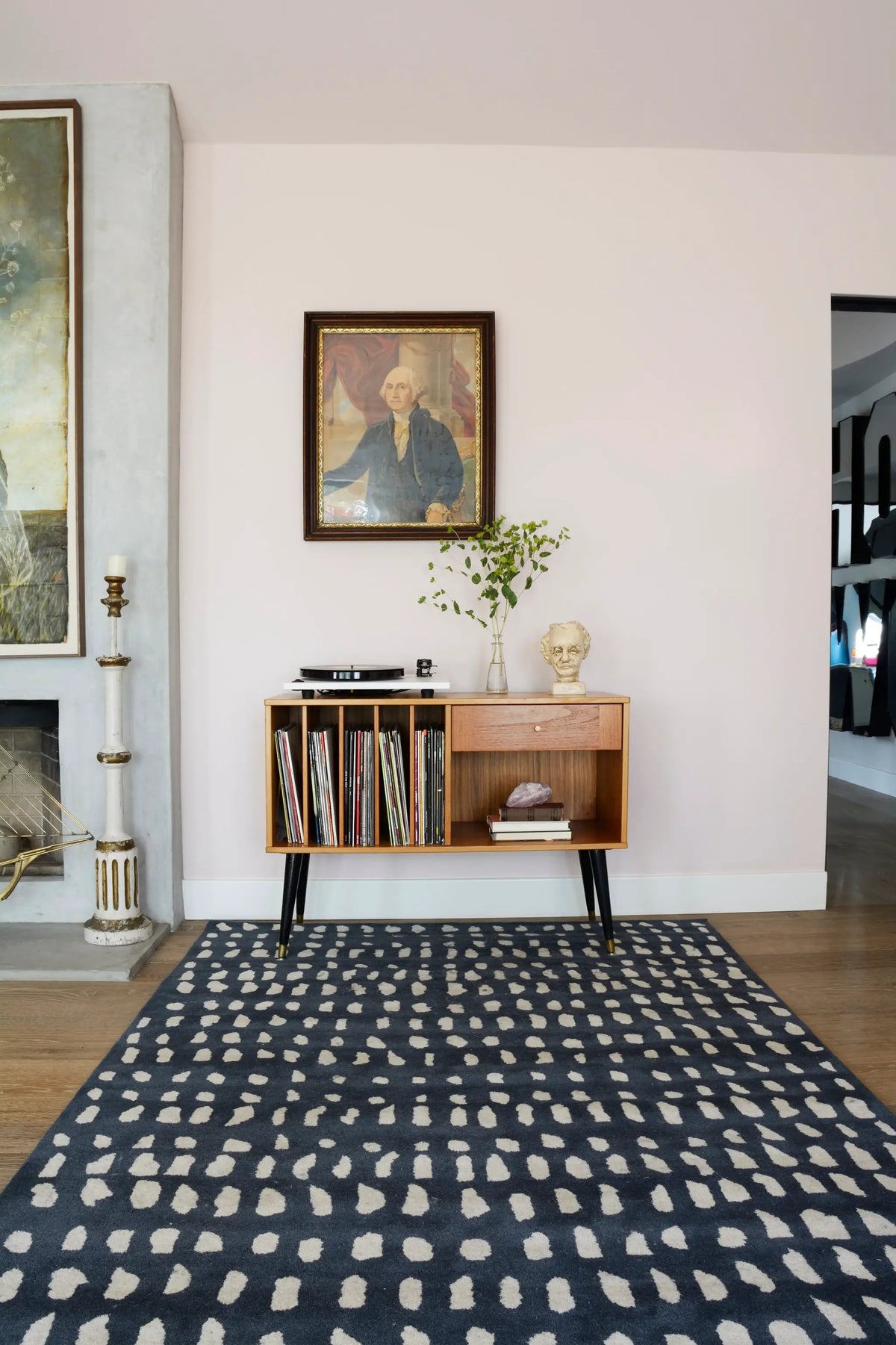 Delmar DEL-11 (Boho Dots) Blue Area Rug by Novogratz by Momeni