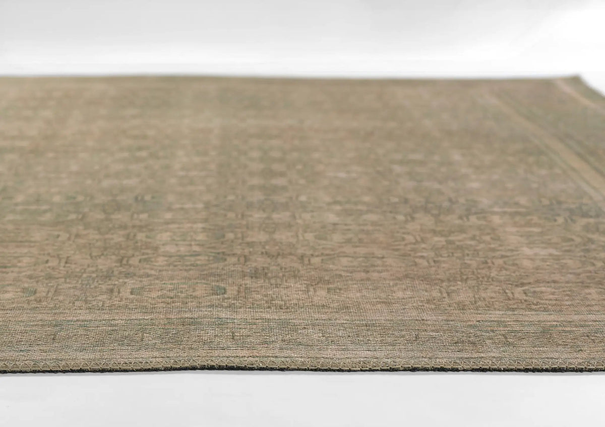 Erin Gates by Momeni Dorset DOR-1 green area rug featuring vintage-inspired texture and subtle border detail for modern interiors.
