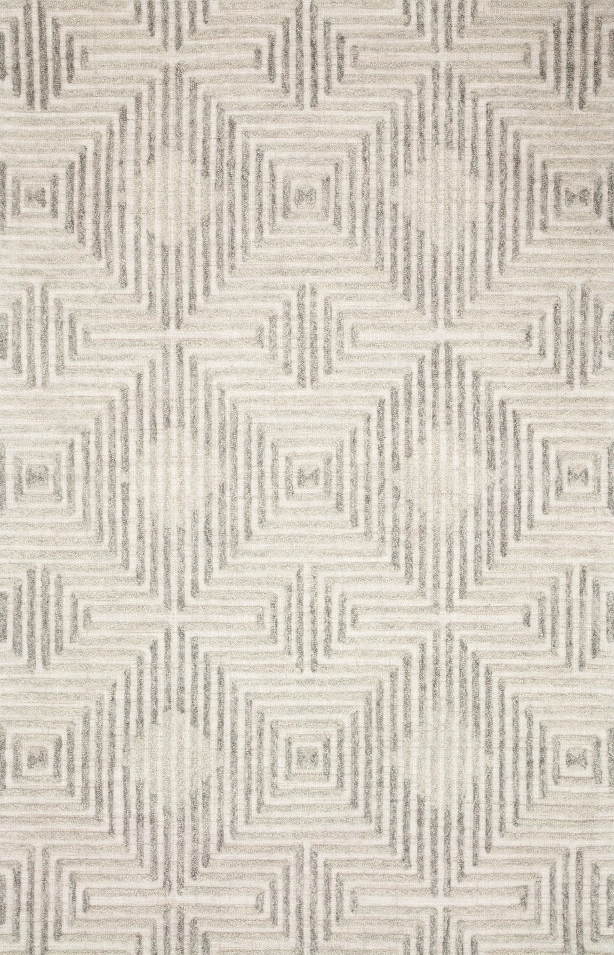 Ehren EHR-02 Grey / Silver Area Rug by Loloi