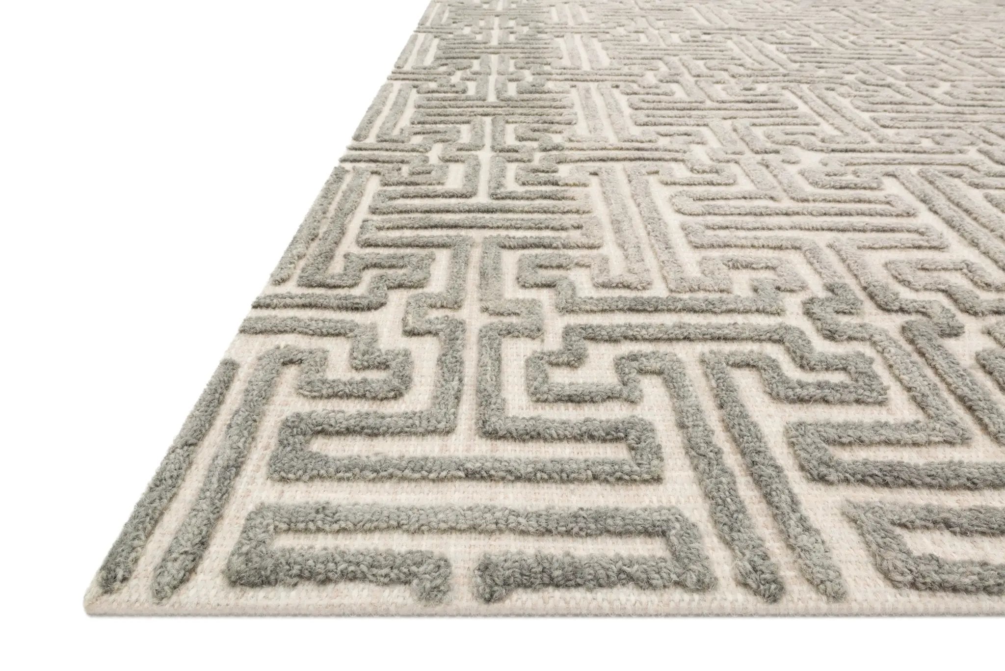 Ehren EHR-03 Stone / Sand Area Rug by Loloi