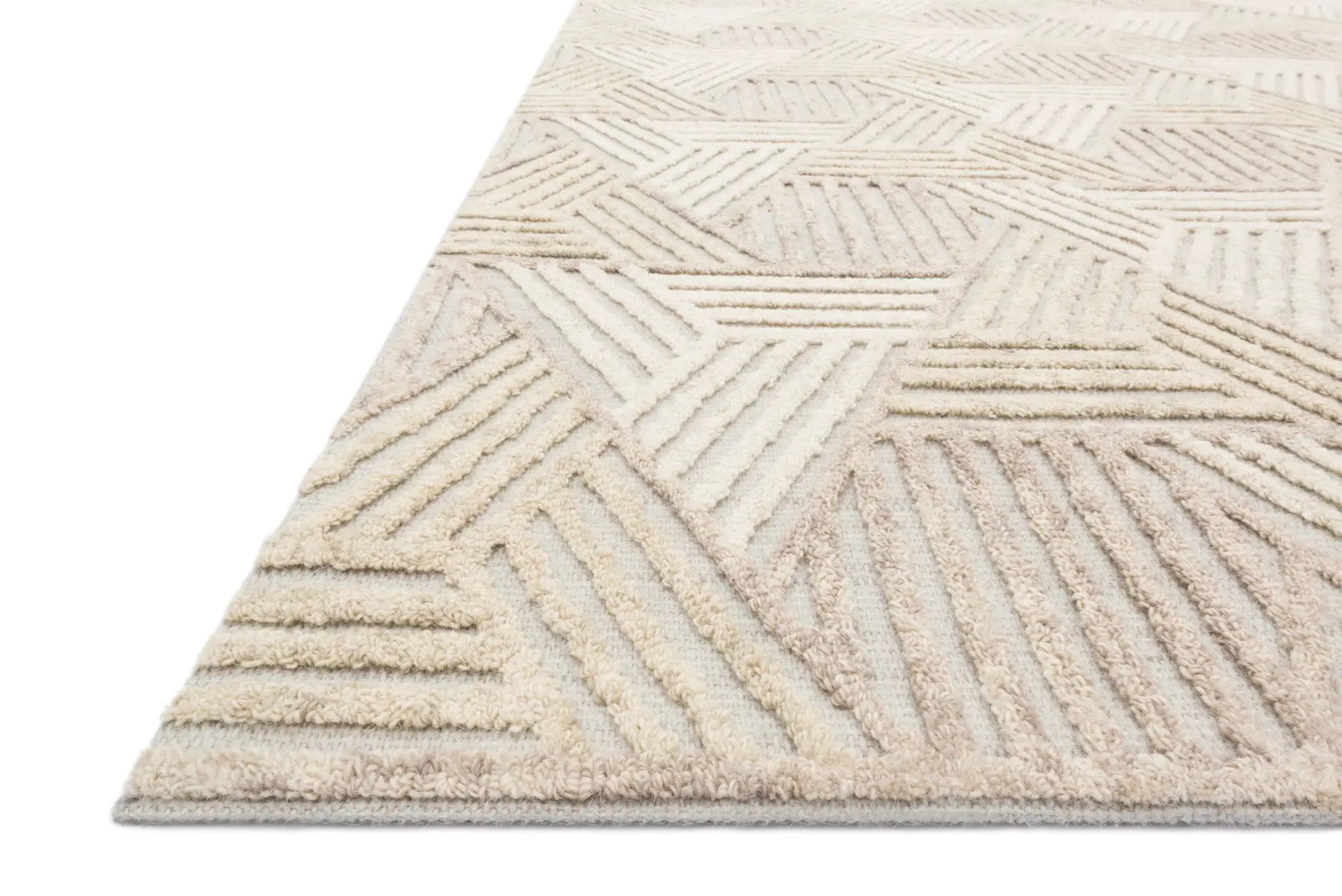 Ehren EHR-04 Oatmeal / Ivory Area Rug by Loloi