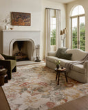 Layered in warm natural and sunrise hues with botanical patterns, the Eileen ELE-01 Natural / Sunrise Area Rug is a power-loomed polypropylene and polyester area rug perfect for any setting