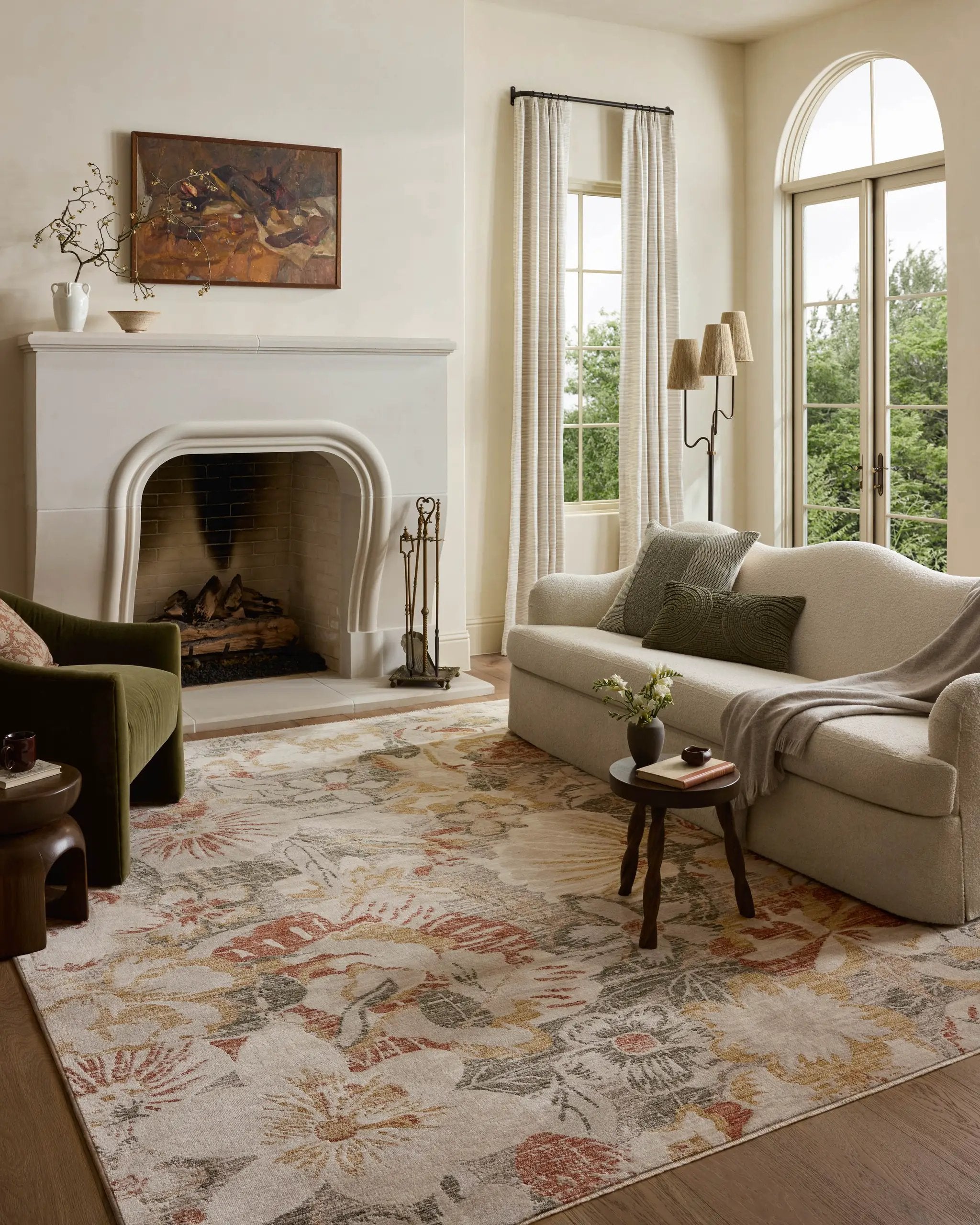 Eileen ELE-01 Natural / Sunrise Area Rug by Loloi