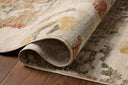 The Eileen ELE-02 Mist / Sunset Area Rug showcases soft misty and glowing sunset tones in a power-loomed polypropylene and polyester area rug with botanical style