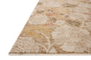 A power-loomed polypropylene and polyester area rug with botanical flair in warm natural and vibrant multi-toned tones, the Eileen ELE-03 Natural / Multi Area Rug anchors any room