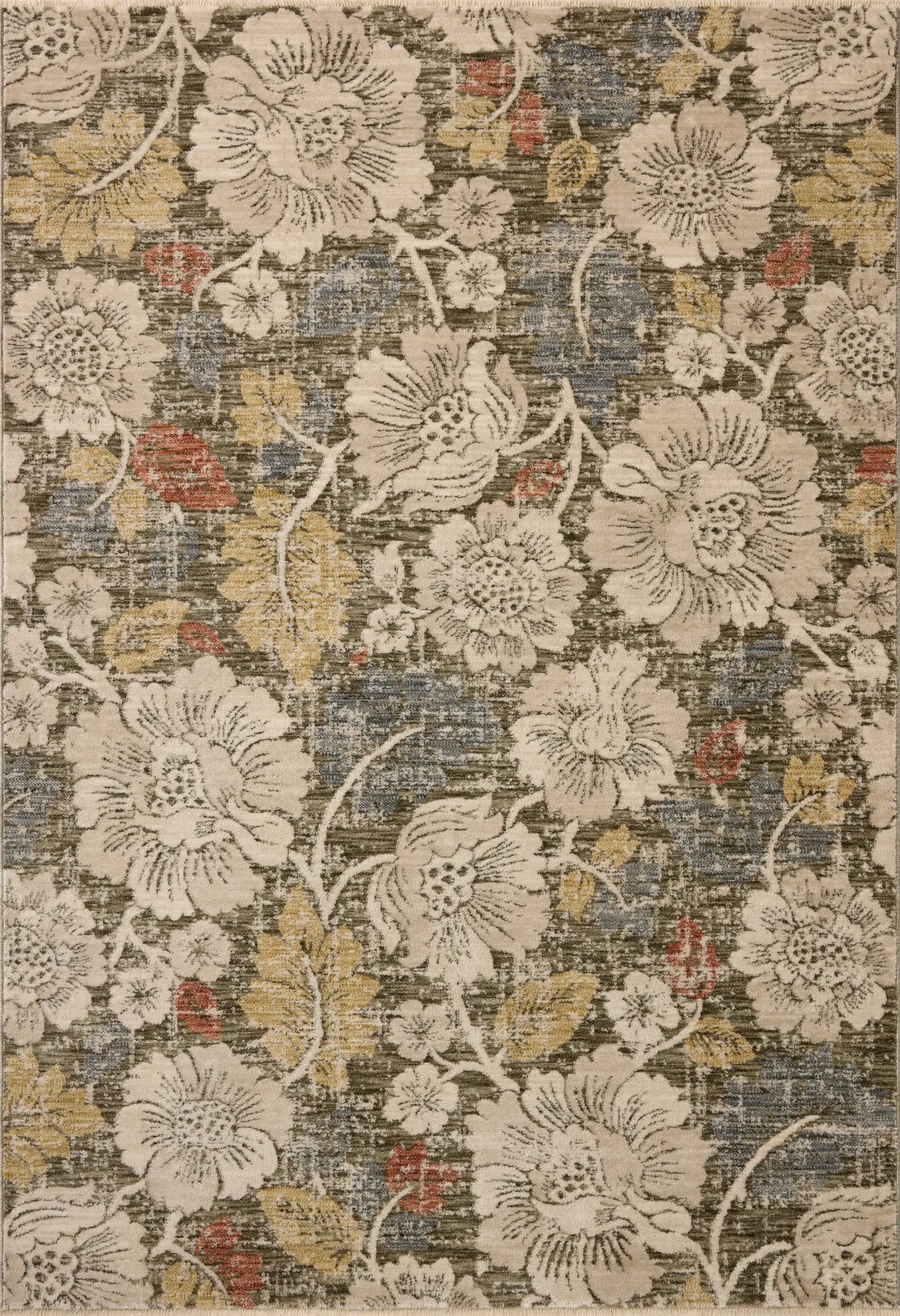 Eileen ELE-03 Olive / Multi Area Rug by Loloi