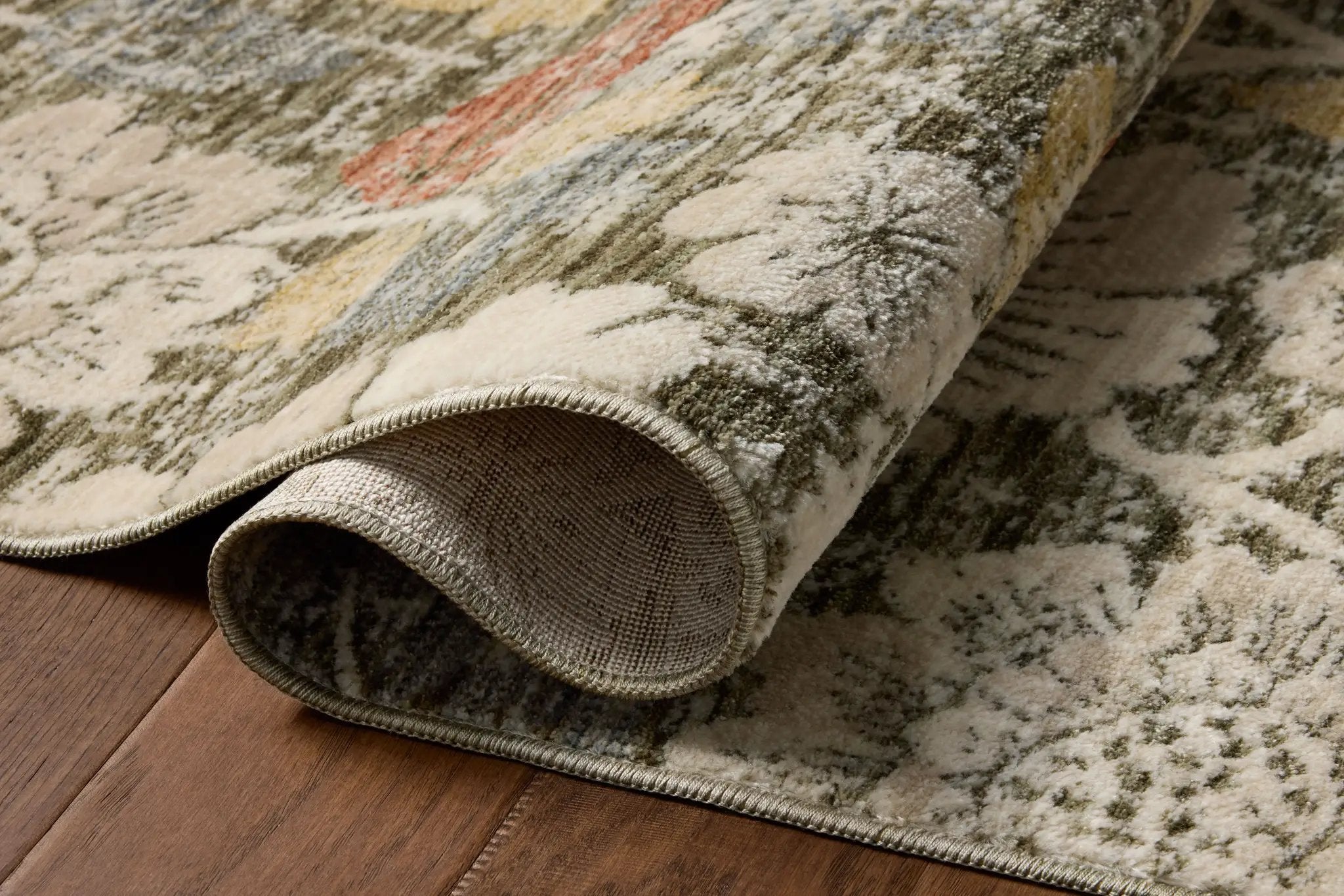 Eileen ELE-03 Olive / Multi Area Rug by Loloi