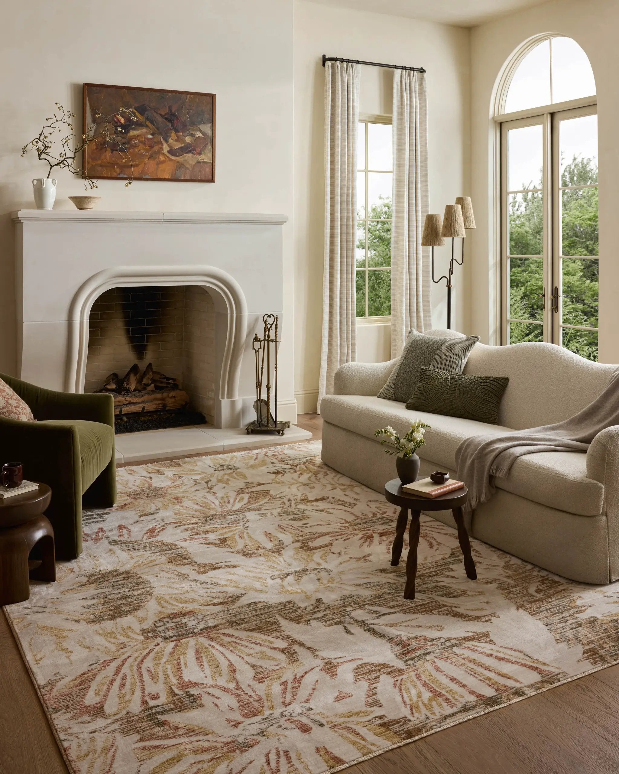 Eileen ELE-04 Natural / Spice Area Rug by Loloi