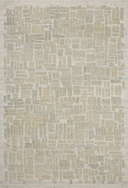 The Elias ELA-01 Pebble / Sage Area Rug delivers subtle pebble and calming sage beauty and graphic and high-low textured elegance in a hand-tufted wool area rug