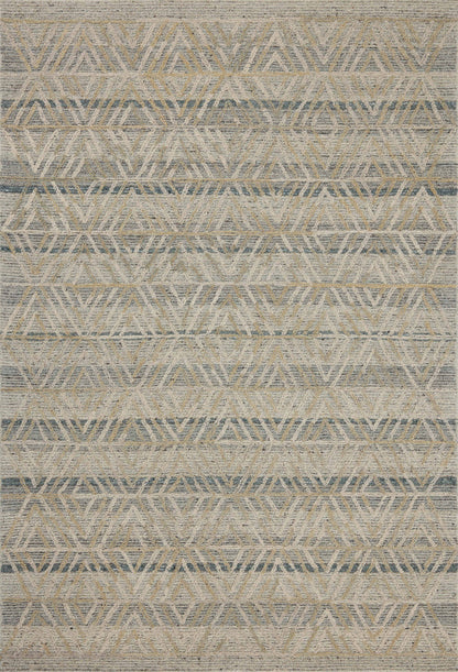 Rich in misty and warm natural hues with graphic and high-low textured detail, the Elias ELA-04 Fog / Natural Area Rug is a hand-tufted wool area rug built for style and comfort