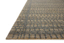 The Elias ELA-05 Wheat / Charcoal Area Rug offers golden wheat and deep charcoal sophistication and graphic and high-low textured charm in a hand-tufted wool area rug