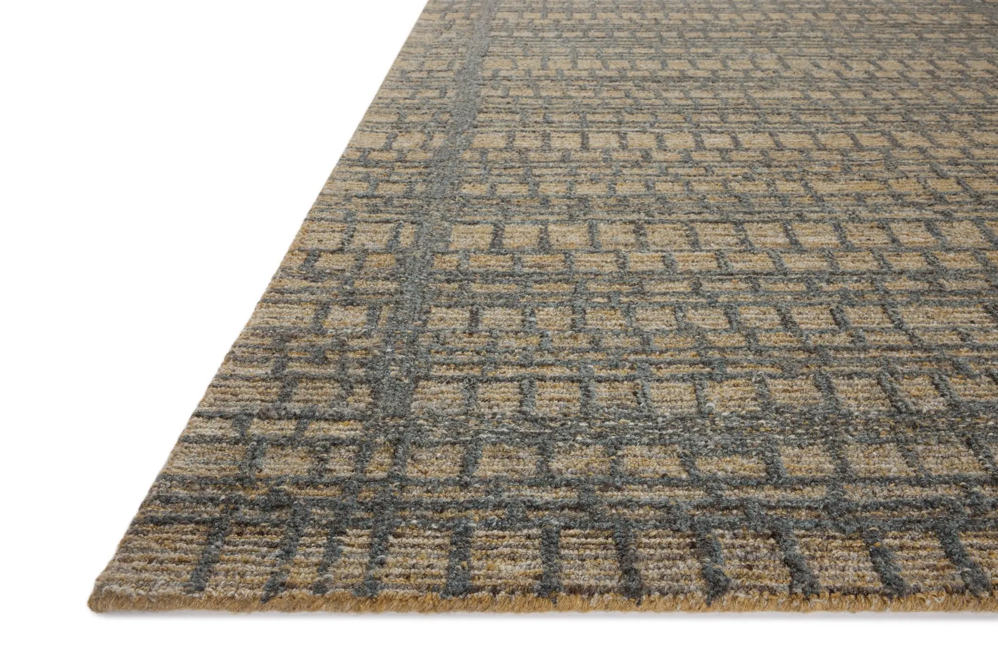 Elias ELA-05 Wheat / Charcoal Area Rug by Loloi