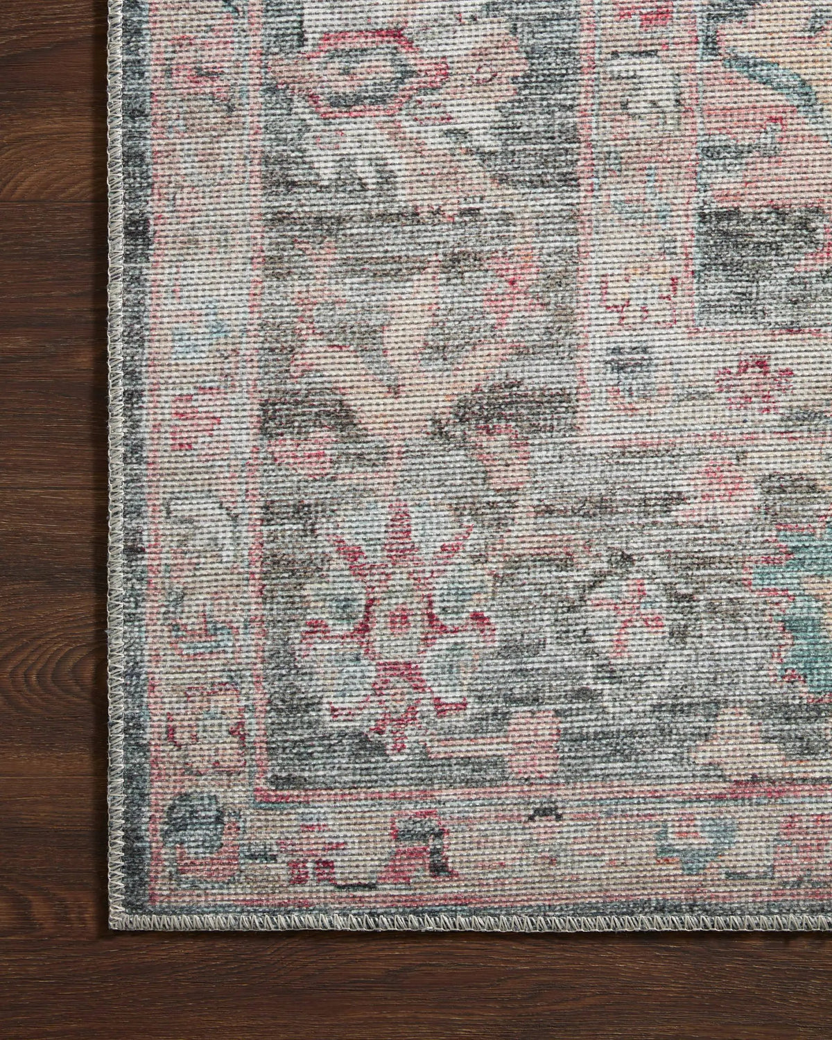 Elysium ELY-02 Graphite / Multi Area Rug by Loloi