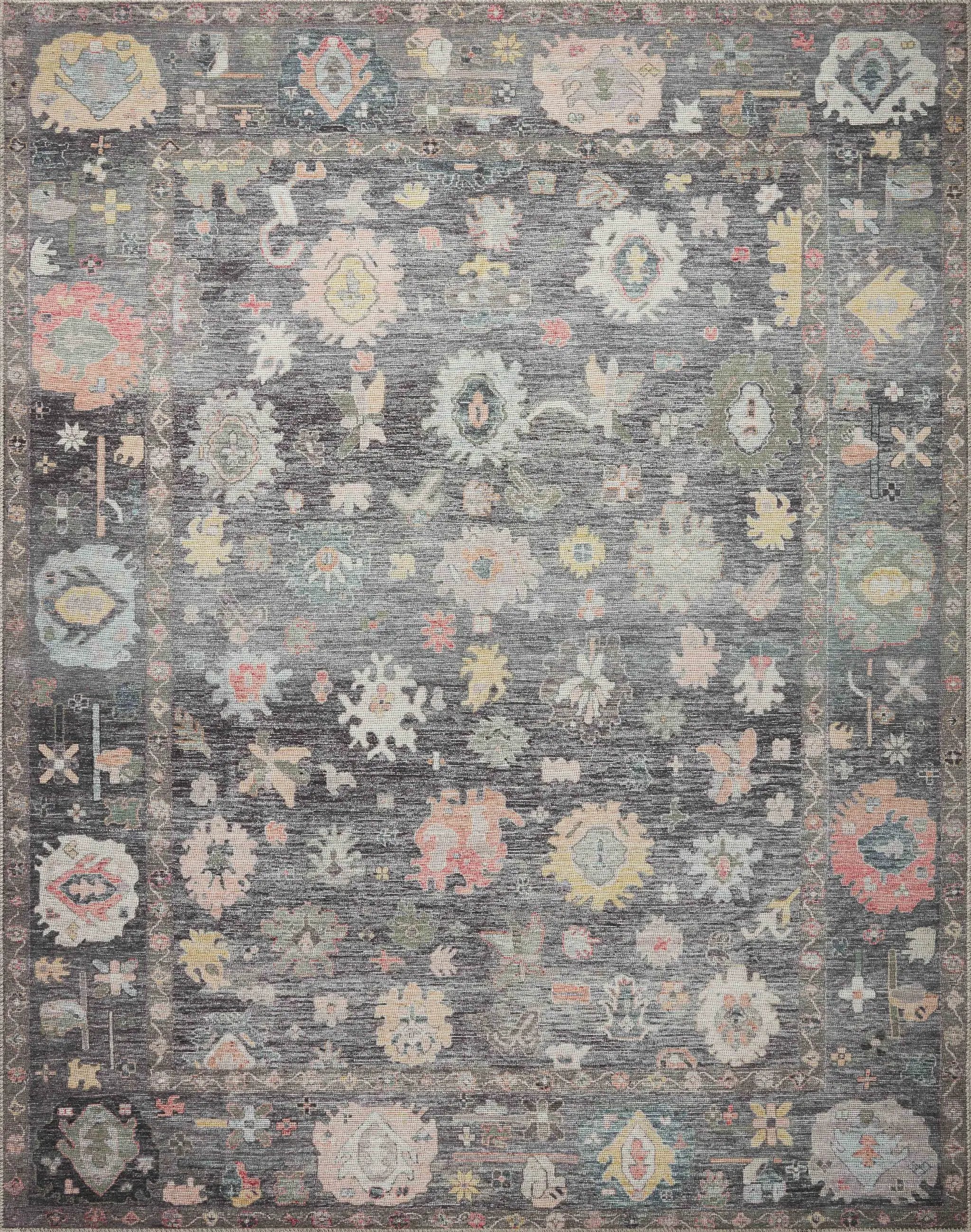 Elysium ELY-03 Charcoal / Multi Area Rug by Loloi