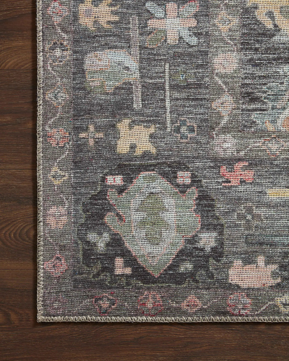 Elysium ELY-03 Charcoal / Multi Area Rug by Loloi