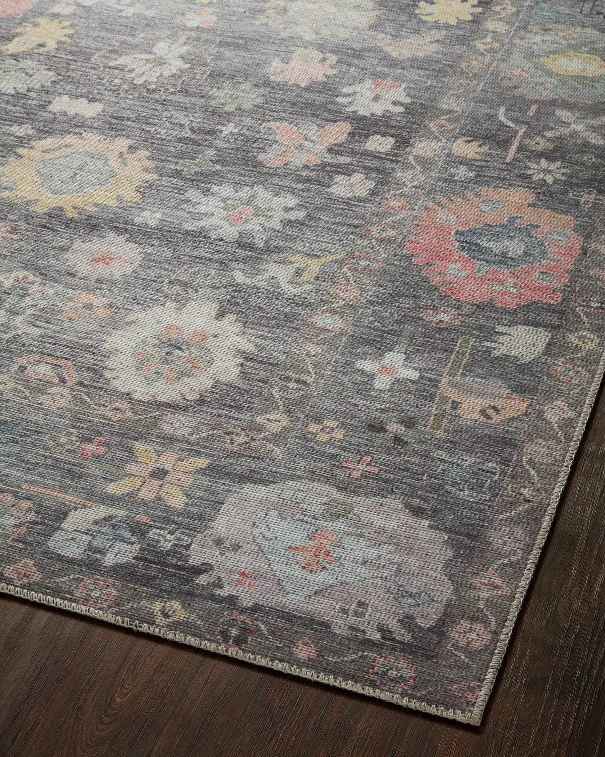 Elysium ELY-03 Charcoal / Multi Area Rug by Loloi